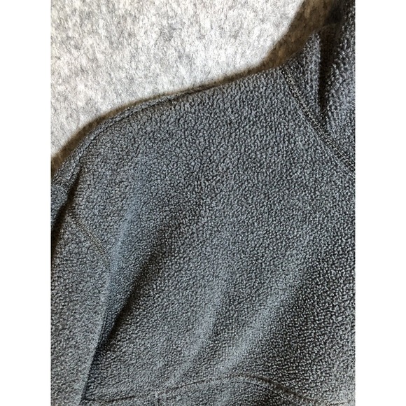 L.L. Bean Jacket Men Large Gray 1/4 Snap Trail Fleece Hunt Fish Camp Hiking Pack - Picture 2 of 10